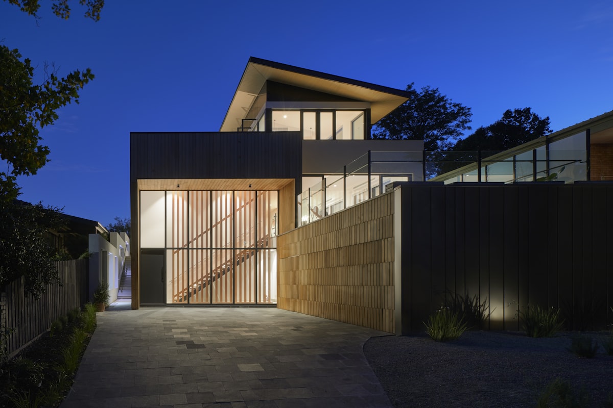 Architectural home exterior showcasing craftsmanship
